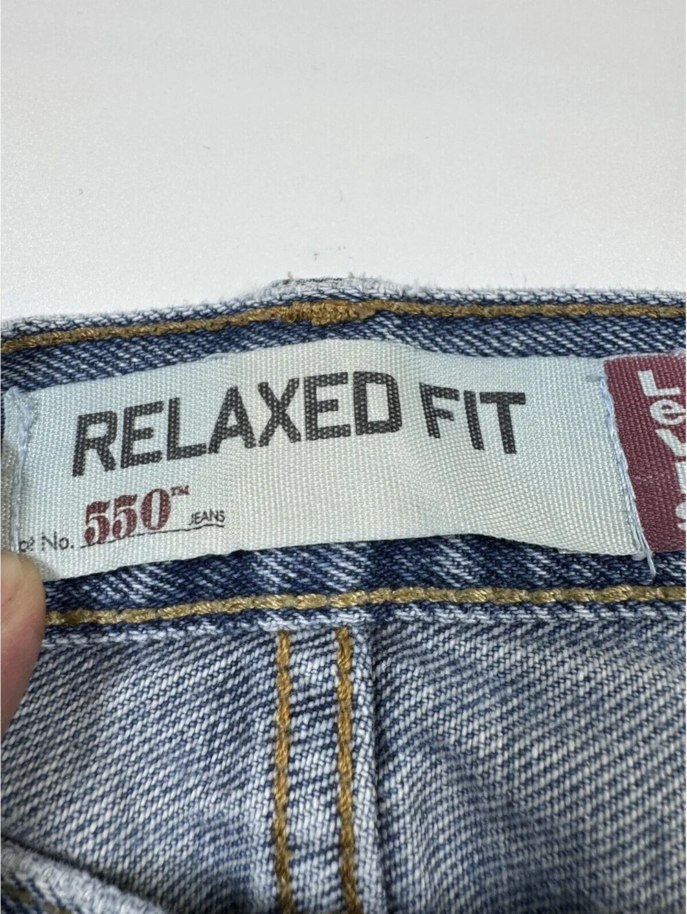 Levi’s 550 Relaxed Fit Jeans Men’s 36x30 Y2K Light Wash 100% Cotton
